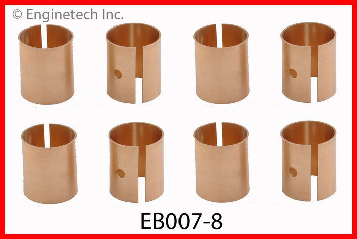 Enginetech EB007-8 Engine Piston Wrist Pin Bushing Set with Machining Required