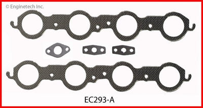 Enginetech Exhaust Manifold Gasket for GMC Chevrolet Cars and Trucks (Part EC293-A)
