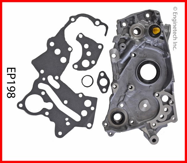 Enginetech EP198 Engine Oil Pump with Gasket for Hyundai and Plymouth Models