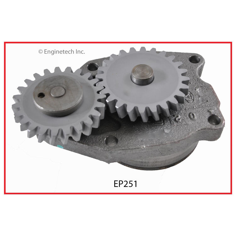 Enginetech EP251 Engine Oil Pump with Gasket for Dodge D250 and D350 (1989-1994)