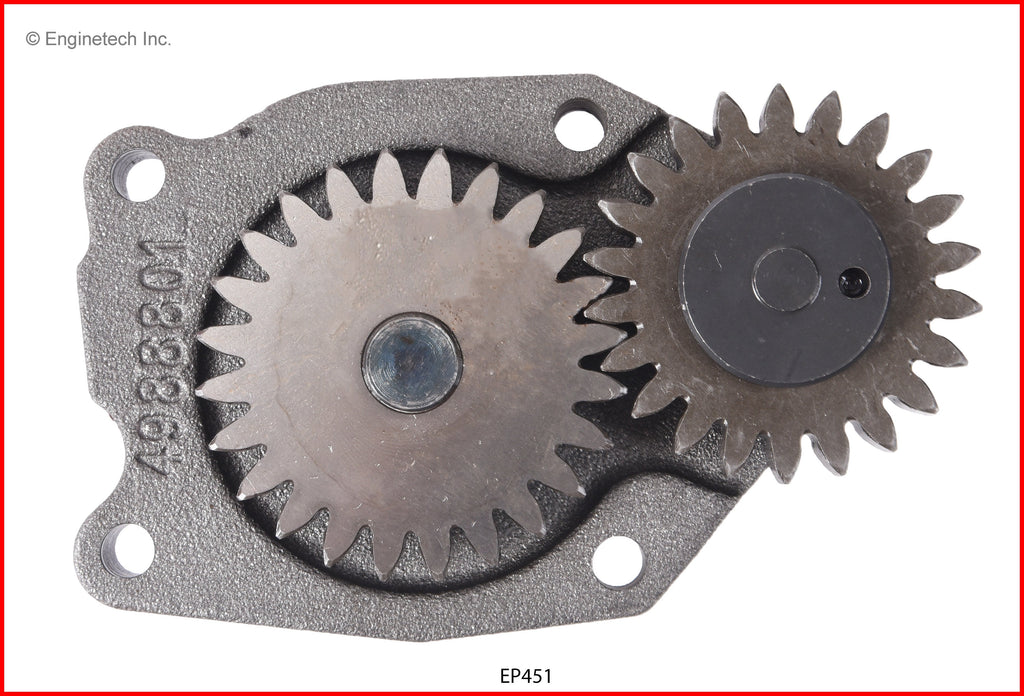 Enginetech EP451 Engine Oil Pump with Gasket for Ram 2500 and 3500 (2012-2016)