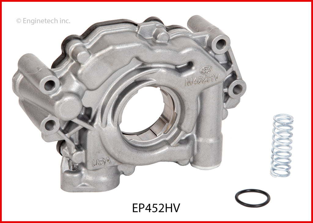 Enginetech EP452HV Engine Oil Pump with Gasket for Chrysler, Dodge, Jeep, Ram Vehicles