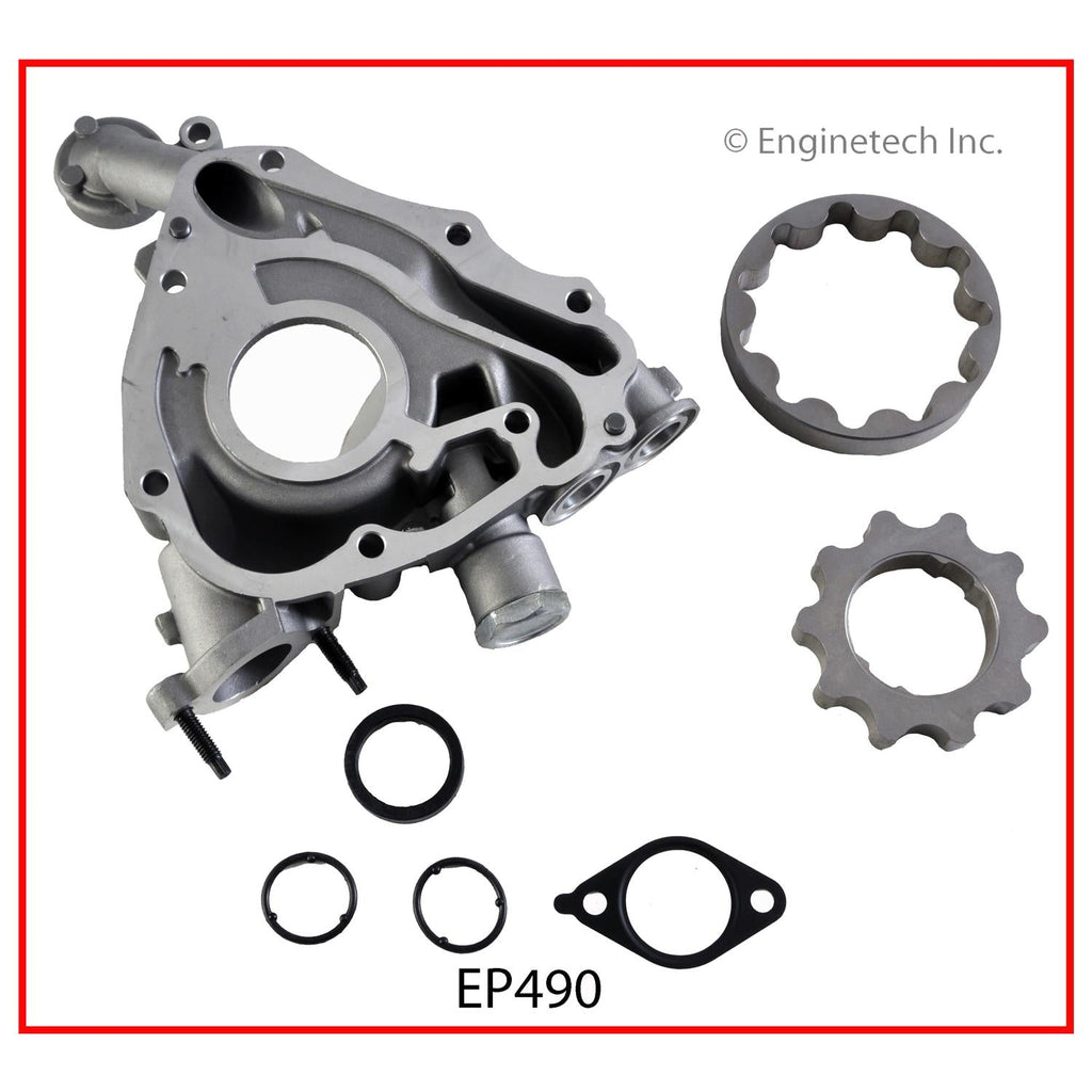 Enginetech EP490 Engine Oil Pump with Gasket for Lexus and Toyota Vehicles