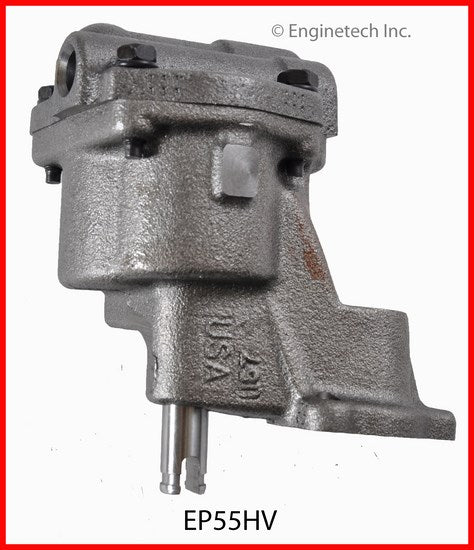 Enginetech EP55HV Engine Oil Pump with Gasket - High Volume Gear Pump for Domestic and Import Engines