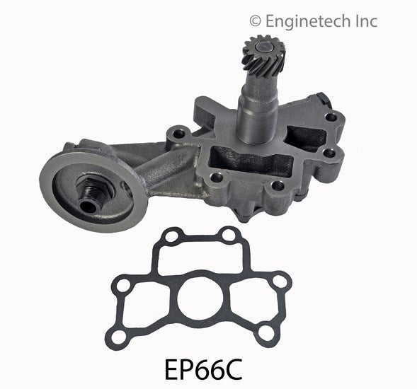 Enginetech EP66C Engine Oil Pump with Gasket for Dodge and Plymouth Vehicles