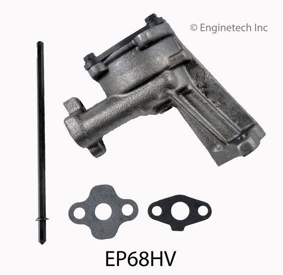 Enginetech EP68HV Engine Oil Pump with Gasket – High Volume Gear Oil Pump for Domestic & Import Engines