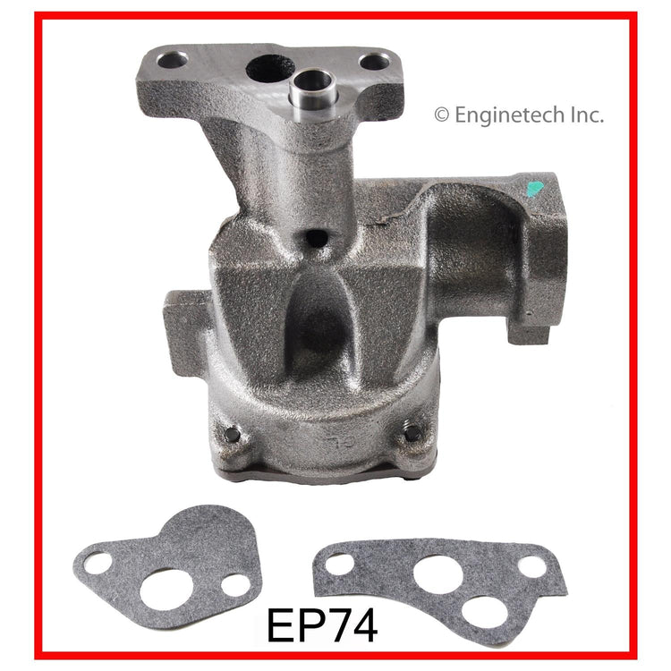 Enginetech EP74 Engine Oil Pump with Gasket for Domestic and Import Engines
