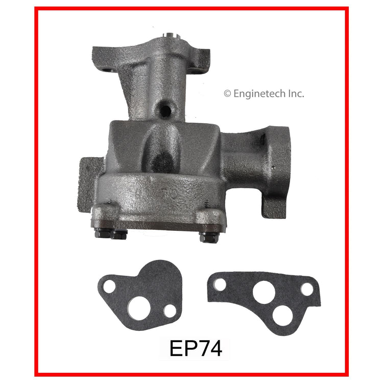 Enginetech EP74 Engine Oil Pump with Gasket for Domestic and Import Engines
