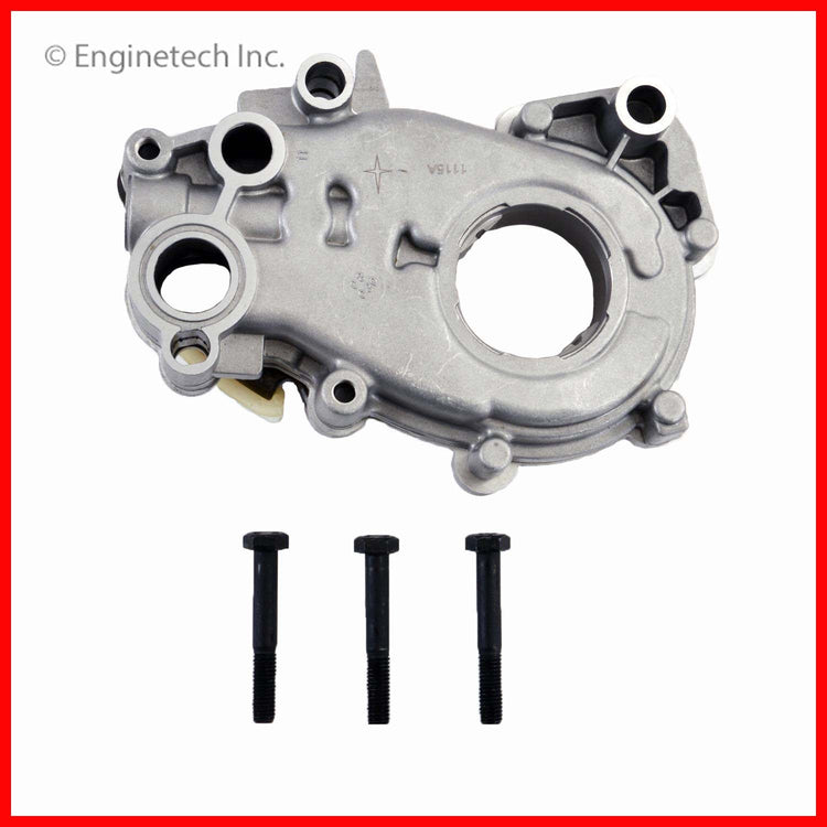 Enginetech EPK160 Engine Oil Pump with Gasket – Rotary, Standard Pressure for Select GM and Saturn Models