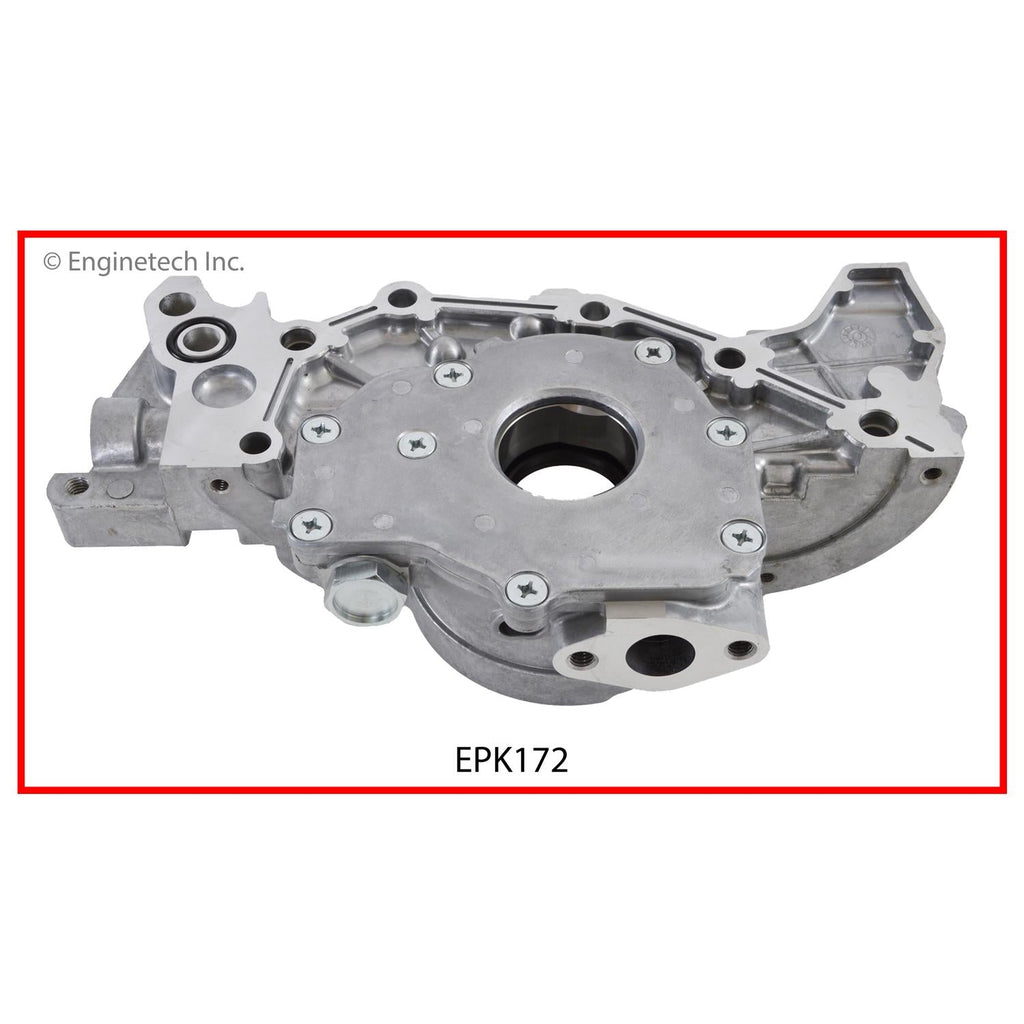 Enginetech Pressure King Engine Oil Pump with Gasket for Mitsubishi Vehicles (Part EPK172)