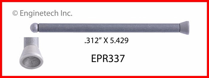 Enginetech EPR337 Engine Push Rod 4 Pack for Classic Ford and Mercury Models