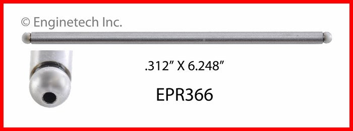 Enginetech EPR366 Engine Push Rod 4 Pack for Ford LTD Crown Victoria and Bronco