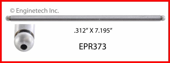 Enginetech EPR373 Engine Push Rod - 4 Pack for Domestic and Import Engines