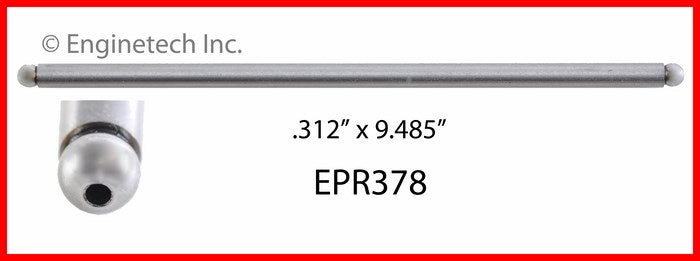 Enginetech EPR378 Engine Push Rod 4 Pack for Jeep CJ7, Eagle Premier and More
