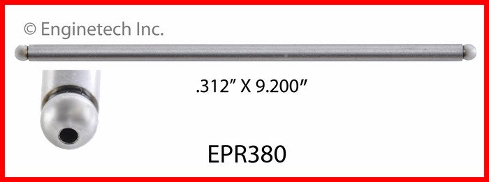 Enginetech EPR380 Engine Push Rod Set for Classic Chevrolet Models