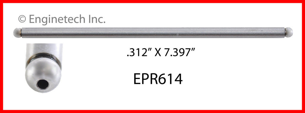 Enginetech EPR614-100 Engine Push Rod 100 Pack for Domestic and Import Engines