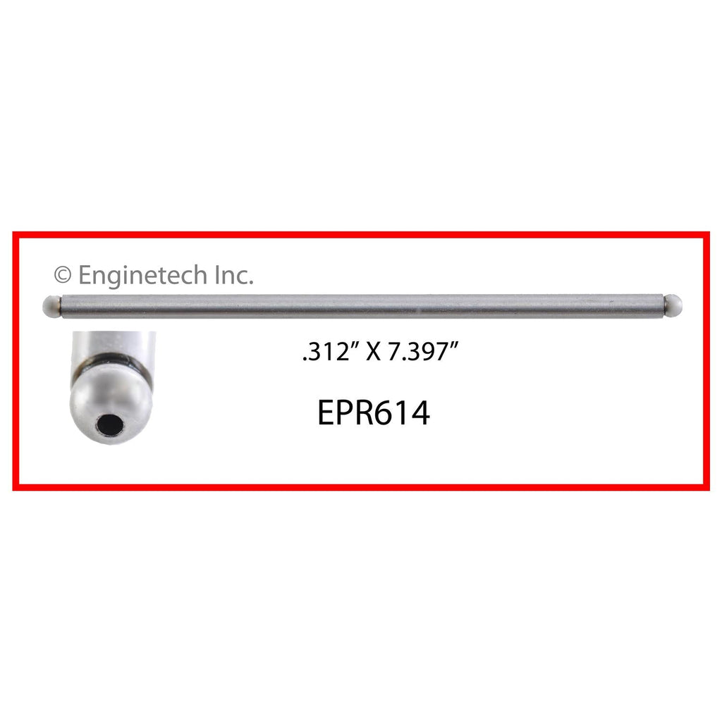 Enginetech Engine Push Rod Set - 16 Pack, Part Number EPR614-16