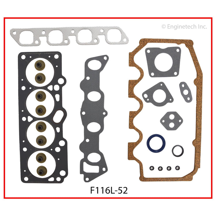 Enginetech F116L-52 Engine Full Gasket Set for Ford and Mercury Vehicles