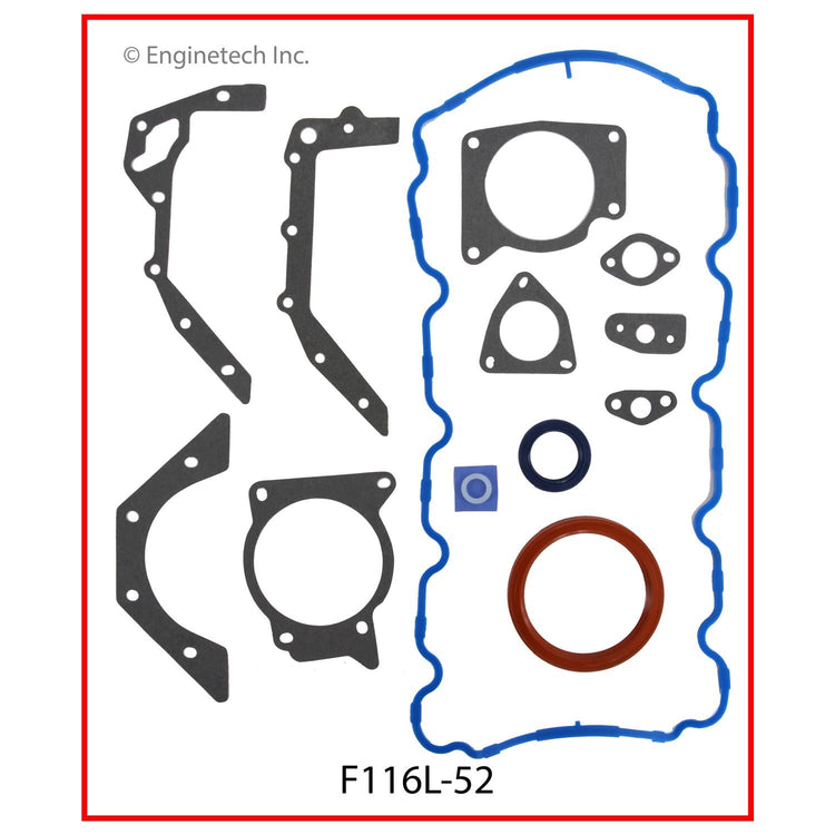 Enginetech F116L-52 Engine Full Gasket Set for Ford and Mercury Vehicles
