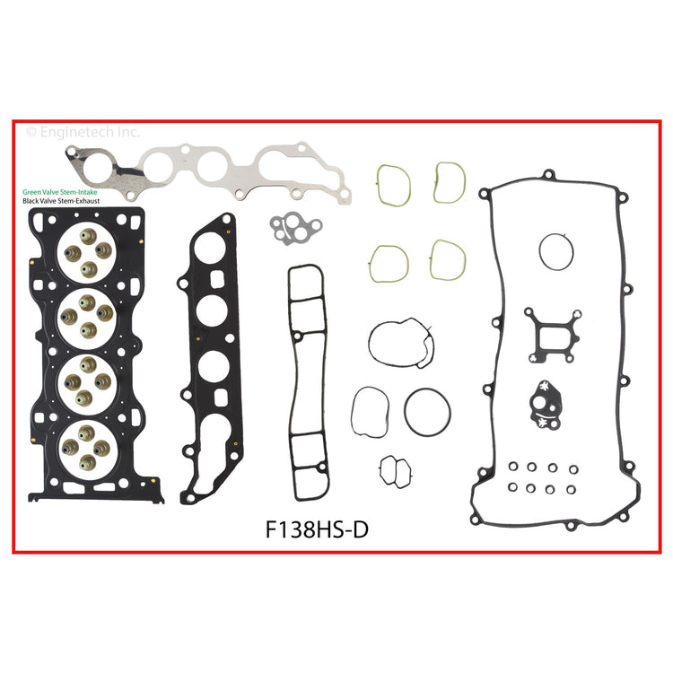Enginetech F138HS-DWB Engine Cylinder Head Gasket Set for Ford Focus and Truck