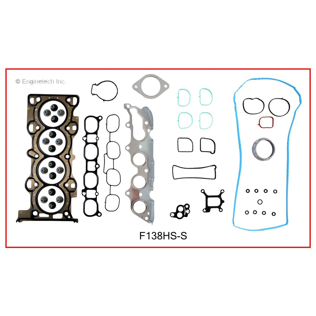 Enginetech F138HS-SWB Engine Cylinder Head Gasket Set for Ford Cars and Trucks with Head Bolts