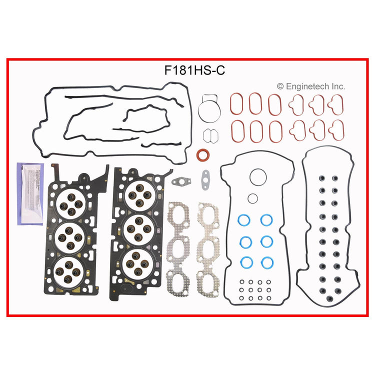 Enginetech F181HS-C Engine Cylinder Head Gasket Set for Ford and Mercury Vehicles