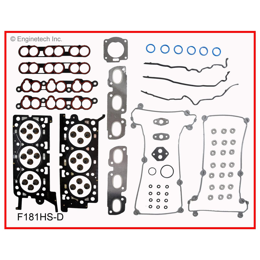 Enginetech F181HS-D Engine Cylinder Head Gasket Set for Ford Taurus and Mercury Sable