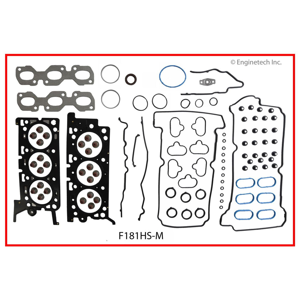Enginetech F181HS-M Engine Cylinder Head Gasket Set for Ford and Mercury Vehicles