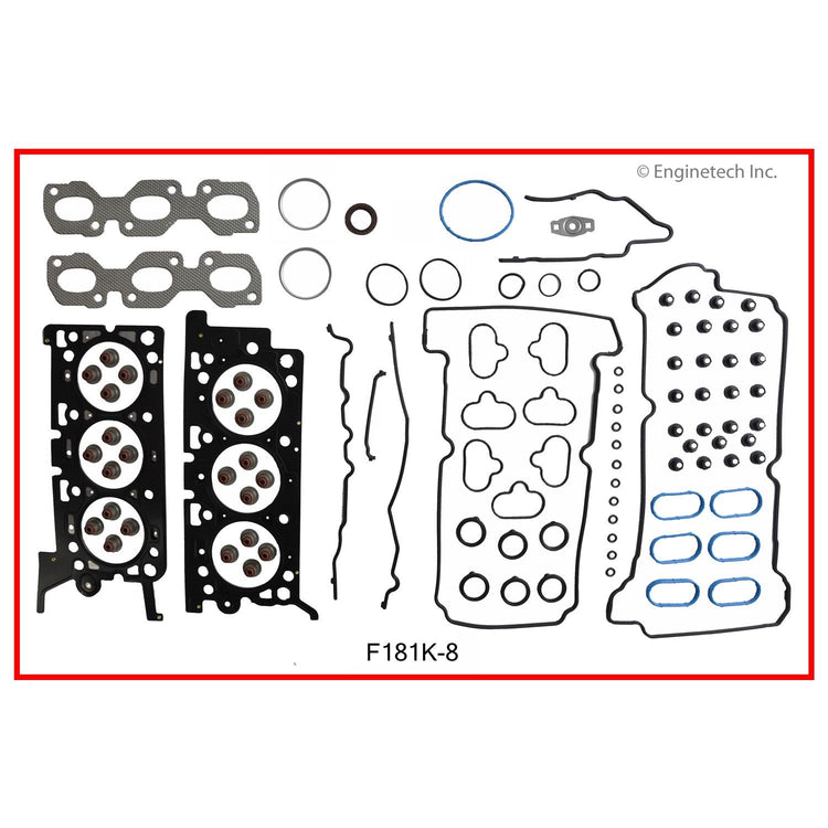 Enginetech F181K-8 Engine Full Gasket Set for Ford and Mercury Vehicles
