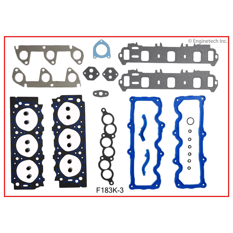 Enginetech F183K-3 Full Engine Gasket Set for Ford and Mercury Vehicles