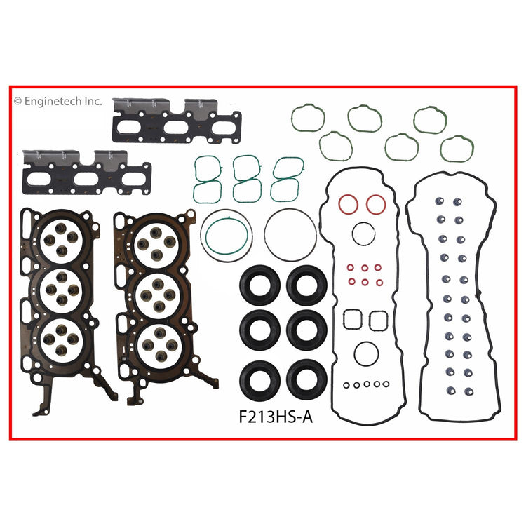 Enginetech F213HS-A Engine Cylinder Head Gasket Set for Ford and Lincoln Vehicles