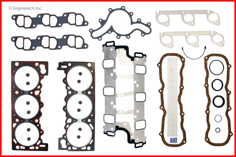Enginetech F244-39 Engine Full Gasket Set for Ford Cars and Trucks