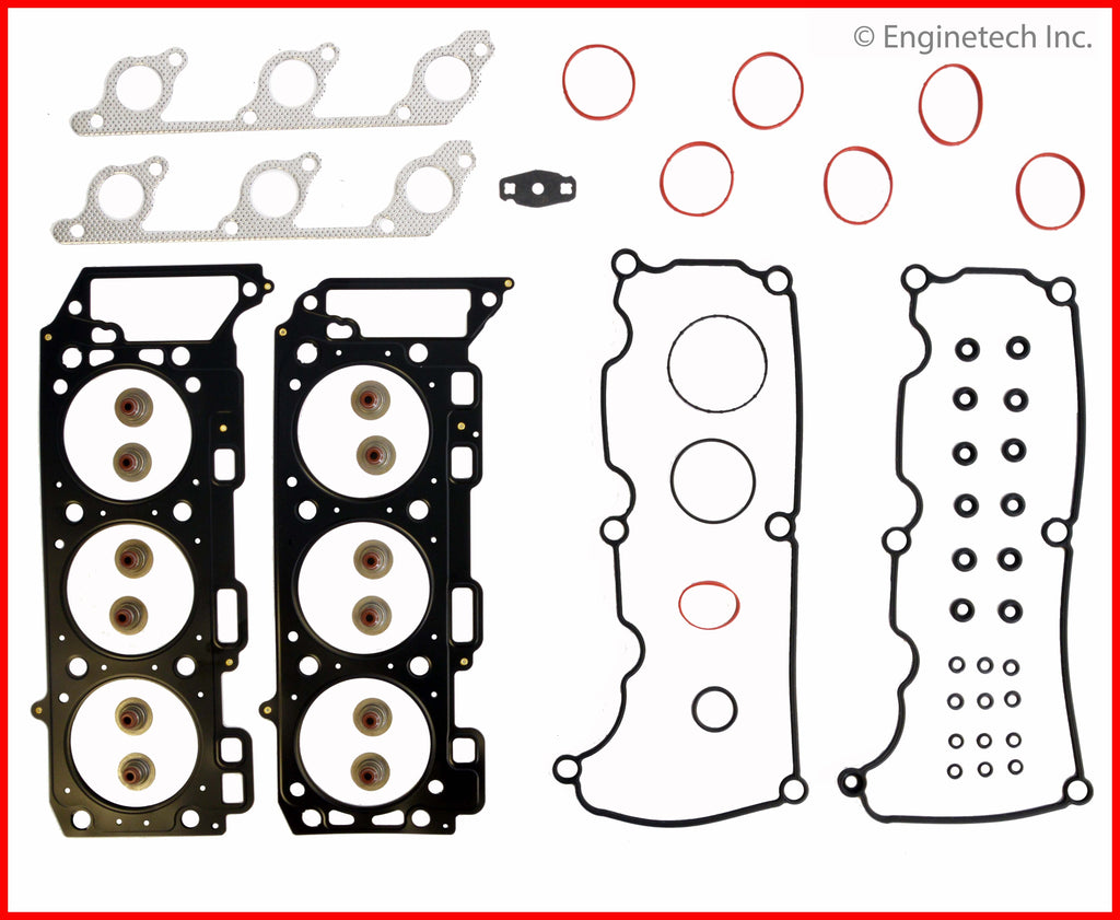 Enginetech F244HS-HWB Engine Cylinder Head Gasket Set for Ford Mustang with Head Bolts