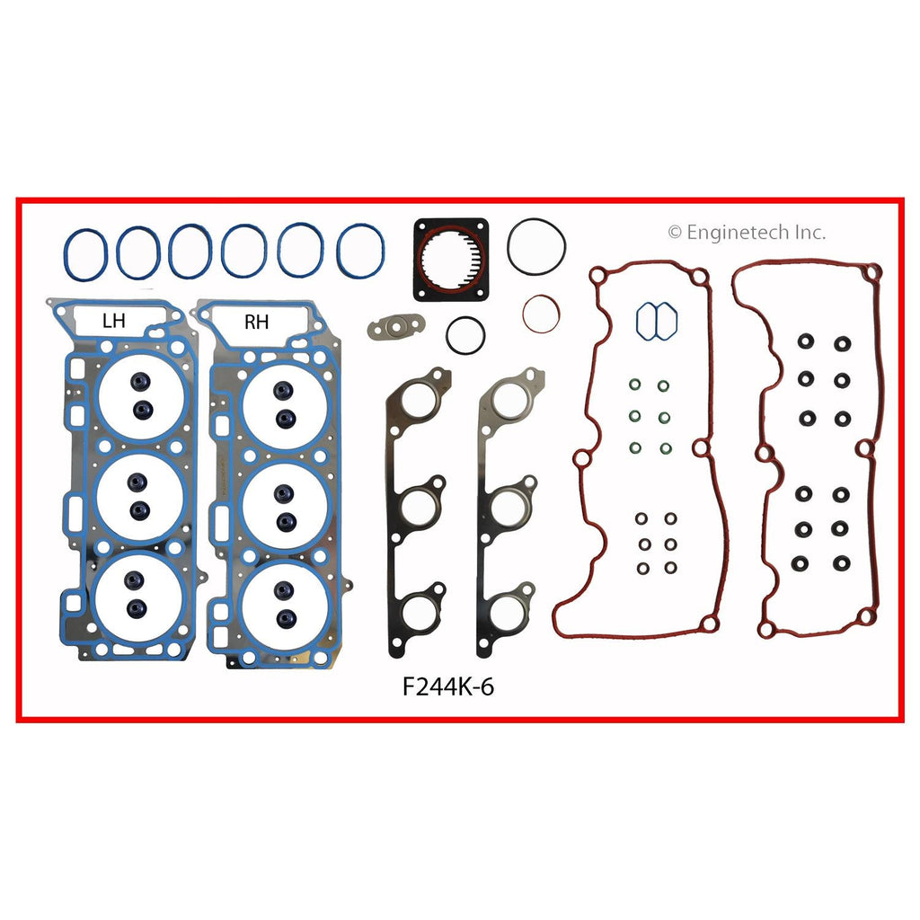 Enginetech F244K-6 Engine Full Gasket Set for Ford and Land Rover Vehicles