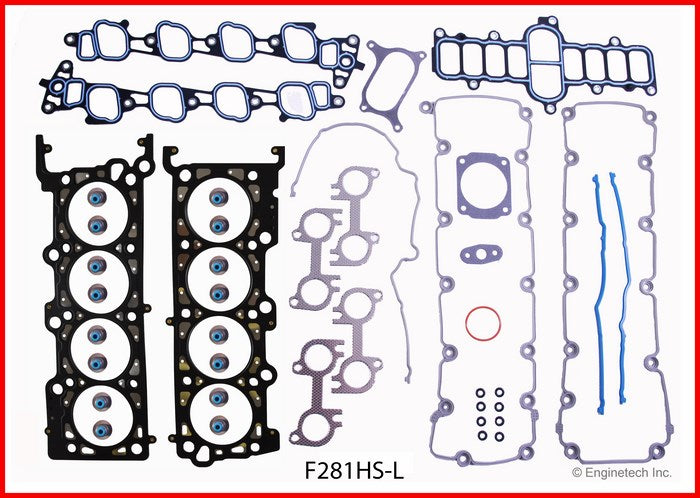 Enginetech F281HS-L Engine Cylinder Head Gasket Set for Ford E-150 and Expedition