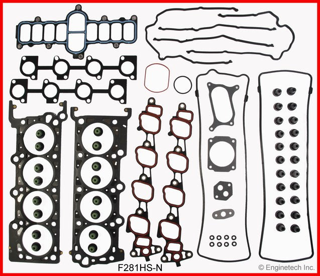 Enginetech F281HS-N Engine Cylinder Head Gasket Set for Ford Cars and Trucks