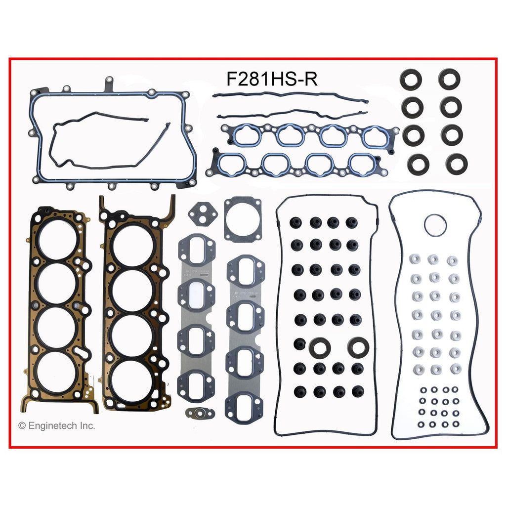Enginetech F281HS-R Engine Cylinder Head Gasket Set for Ford Cars and Trucks