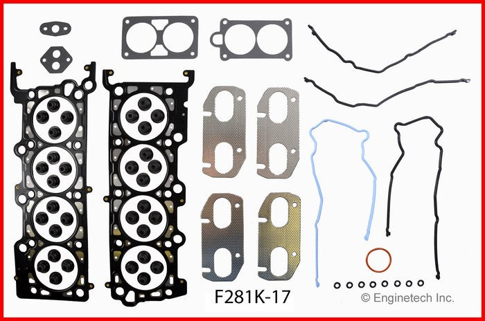 Enginetech F281K-17 Engine Full Gasket Set for Ford and Mercury Vehicles