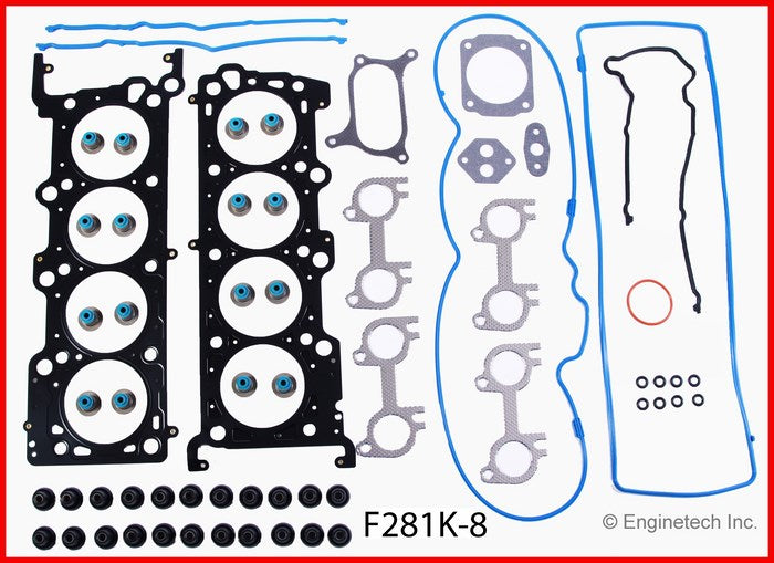 Enginetech F281K-8 Engine Full Gasket Set for Ford Cars and Trucks