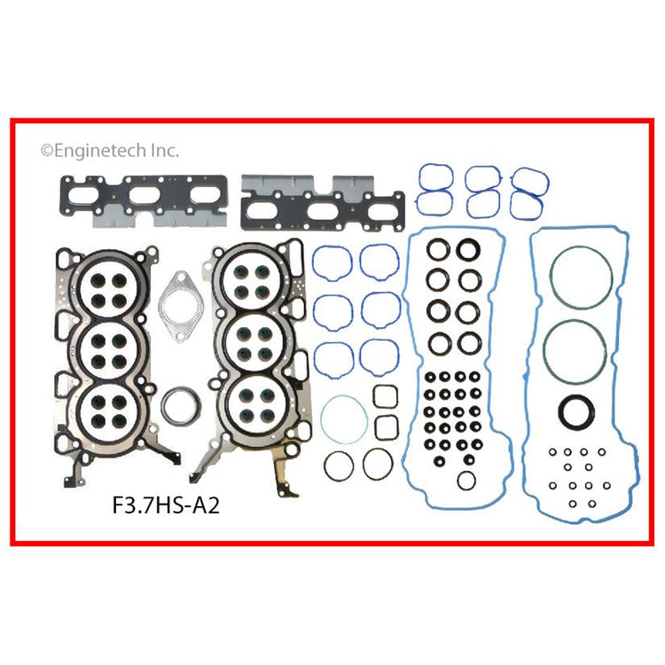 Enginetech F3.7HS-A Engine Cylinder Head Gasket Set for Ford, Mazda, Lincoln Vehicles