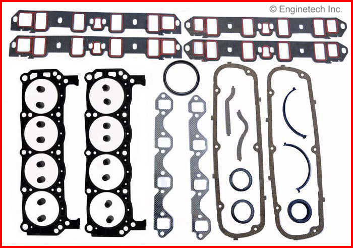 Enginetech F302-6 Engine Full Gasket Set for Ford Cars and Trucks