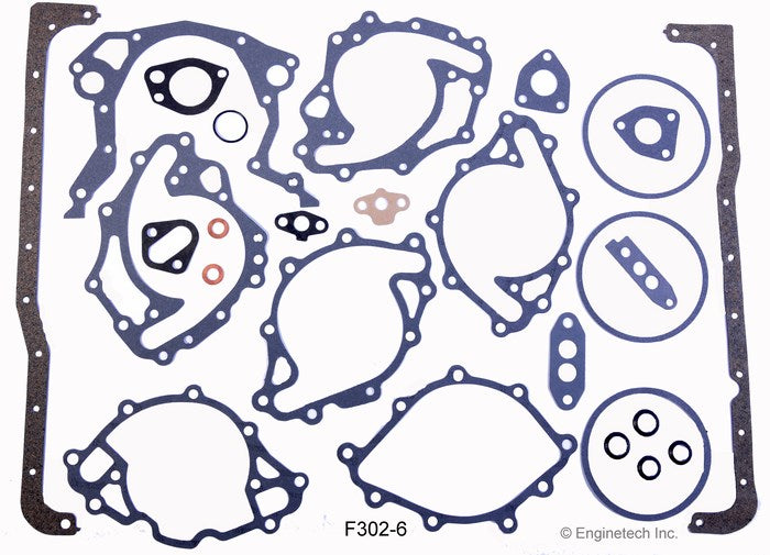 Enginetech F302-6 Engine Full Gasket Set for Ford Cars and Trucks