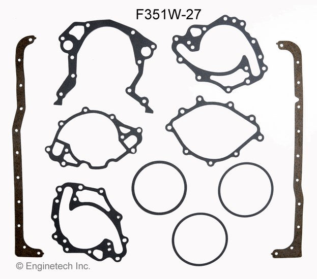Enginetech F351W-27 Full Gasket Set for Ford Car and Truck Engines