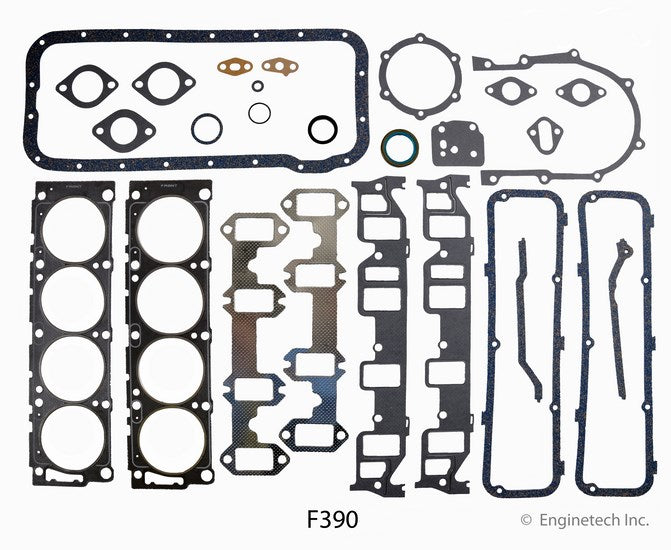 Enginetech F390 Rebuilders Engine Full Gasket Set for Ford Cars and Trucks