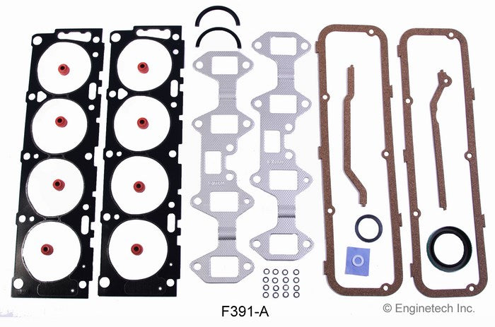 Enginetech F391-A Engine Full Gasket Set for Ford Cars and Trucks