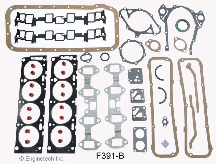 Enginetech F391-B Engine Full Gasket Set for Ford F-100, F-150, F-250, F-350, and F-500 (1975-1977 Models)