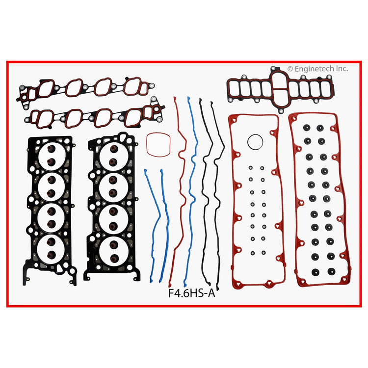 Enginetech F4.6HS-A Engine Cylinder Head Gasket Set for Ford and Lincoln Vehicles