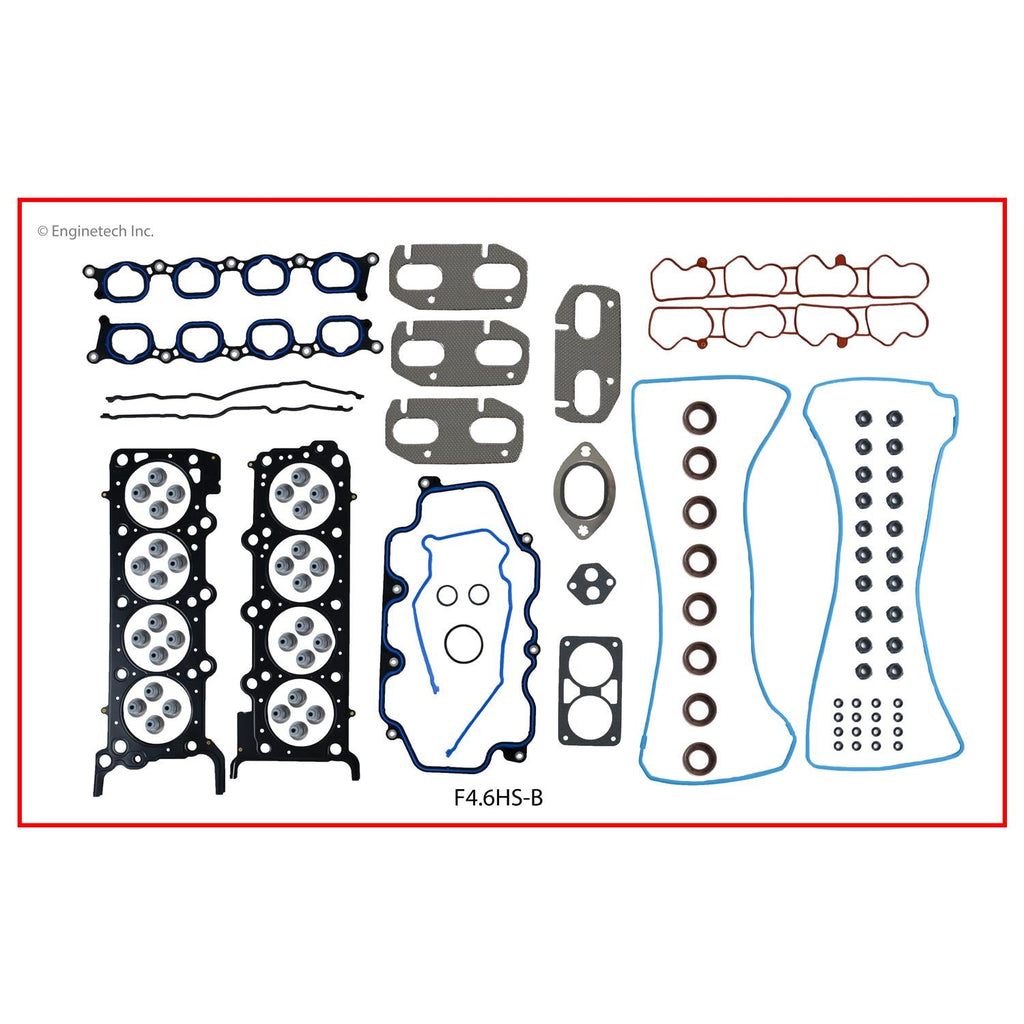Enginetech F4.6HS-B Engine Cylinder Head Gasket Set for Ford and Mercury Vehicles