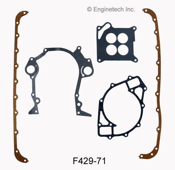 Enginetech F429-71 Engine Full Gasket Set for Ford Cars and Trucks