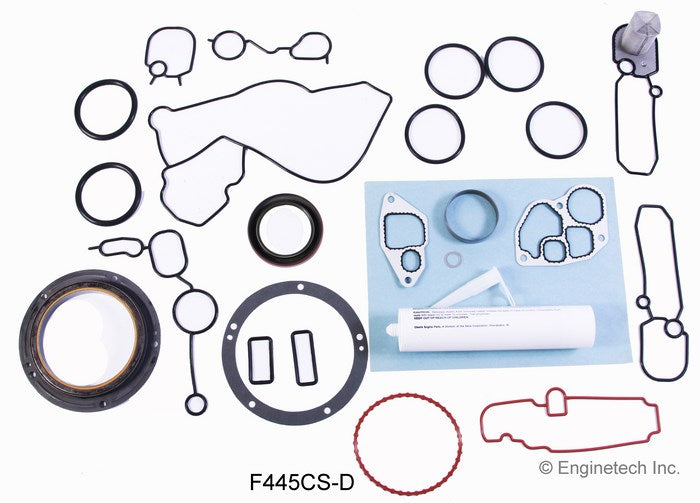 Enginetech F445CS-D Engine Lower End Gasket Set for Ford Cars and Trucks